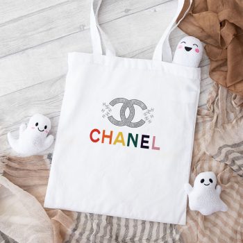 Chanel Glitter Luxury Logo Cotton Canvas Tote Bag TTB1146
