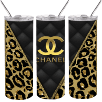 Chanel Leopard Yeti Inspired Luxury Skinny Tumbler 20oz  SKT1529