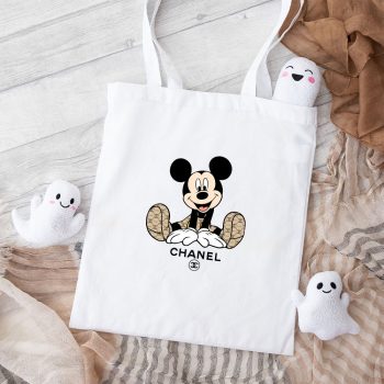 Chanel Mickey Mouse Cotton Canvas Tote Bag TTB1159