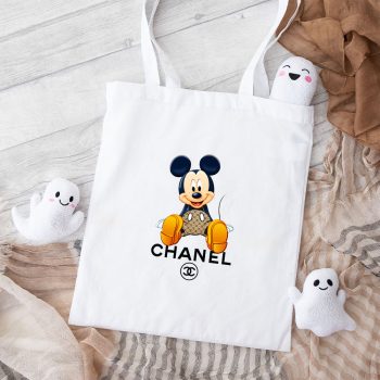 Chanel Mickey Mouse Cotton Canvas Tote Bag TTB1164