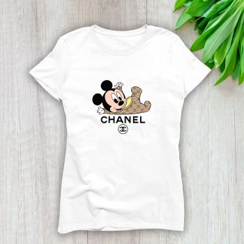 Chanel Mickey Mouse Kid Lady T-Shirt Luxury Tee For Women LDS1168