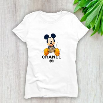 Chanel Mickey Mouse Lady T-Shirt Luxury Tee For Women LDS1165