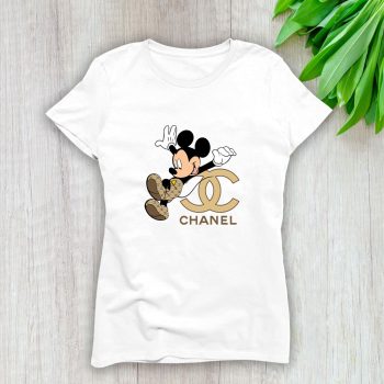 Chanel Mickey Mouse Lady T-Shirt Luxury Tee For Women LDS1166