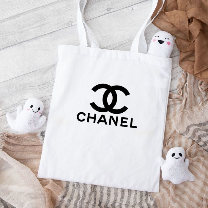 Chanel Original Logo Cotton Canvas Tote Bag TTB1140