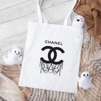 Chanel Original Logo Cotton Canvas Tote Bag TTB1143