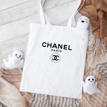 Chanel Paris Original Logo Cotton Canvas Tote Bag TTB1141