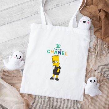 Chanel Paris Simpsom Cotton Canvas Tote Bag TTB1169