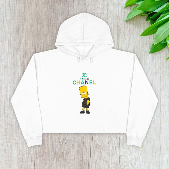 Chanel Paris Simpsom Crop Pullover Hoodie For Lady CPH1169