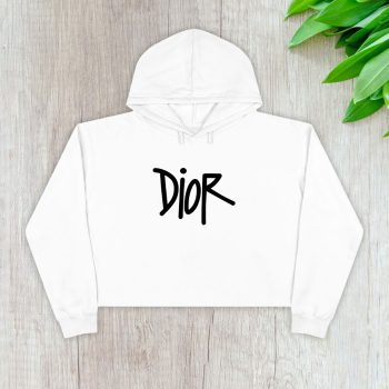 Dior Logo Luxury Crop Pullover Hoodie For Lady CPH1171