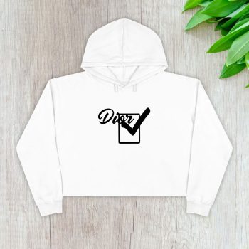 Dior Logo Luxury Crop Pullover Hoodie For Lady CPH1180