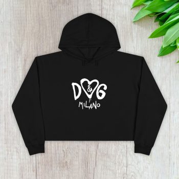 Dolce & Gabbana Bejeweled Graffiti Crop Pullover Hoodie For Lady CPH1215