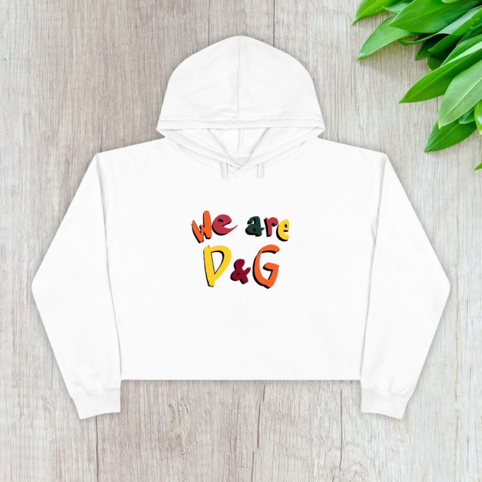 Dolce & Gabbana Graffiti Crop Pullover Hoodie For Lady CPH1227