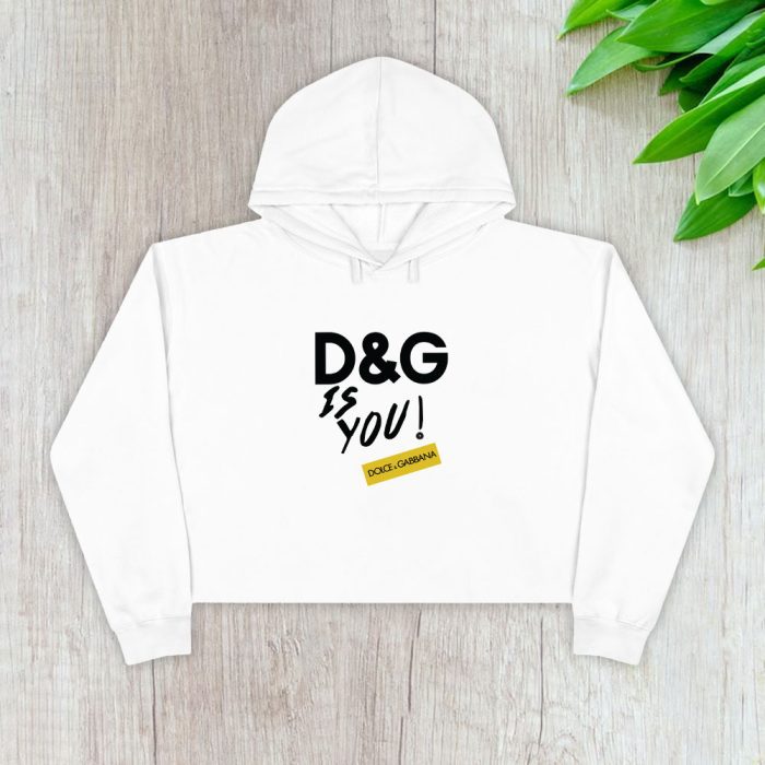 Dolce & Gabbana Is You Crop Pullover Hoodie For Lady CPH1221