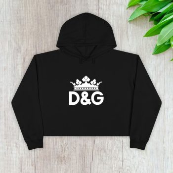 Dolce & Gabbana King Logo Luxury Crop Pullover Hoodie For Lady CPH1204