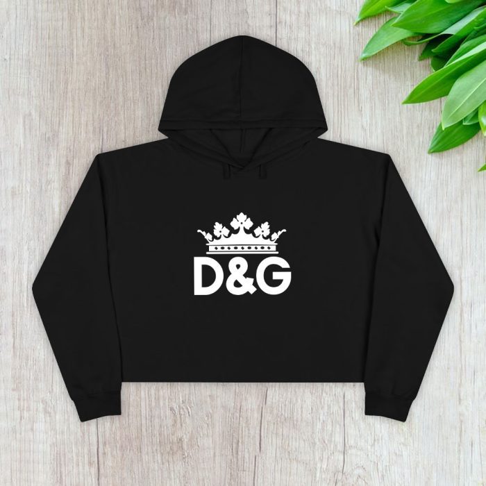 Dolce & Gabbana King Logo Luxury Crop Pullover Hoodie For Lady CPH1204