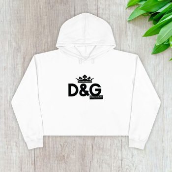 Dolce & Gabbana King Logo Luxury Crop Pullover Hoodie For Lady CPH1226