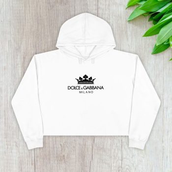 Dolce & Gabbana King Milano Logo Luxury Crop Pullover Hoodie For Lady CPH1208