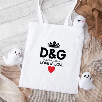 Dolce & Gabbana Love Is Love Cotton Canvas Tote Bag TTB1232