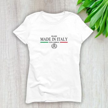Dolce & Gabbana Milano Crown Lady T-Shirt Luxury Tee For Women LDS1238