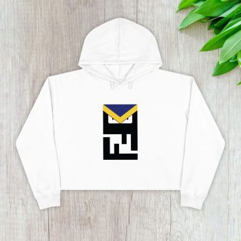 Fendi Diabolic Eyes Logo Crop Pullover Hoodie For Lady CPH1253