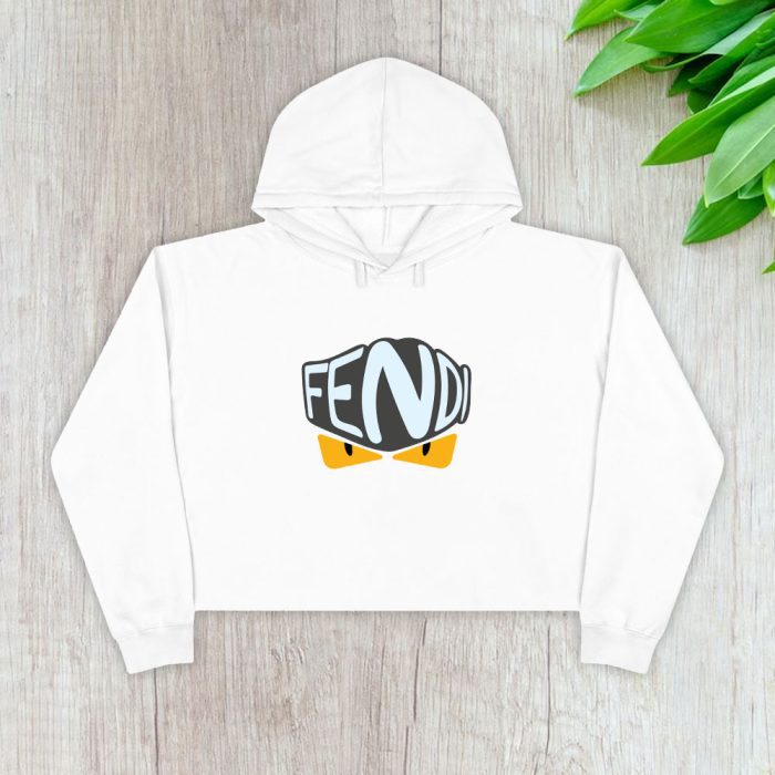 Fendi Diabolic Eyes Logo Crop Pullover Hoodie For Lady CPH1264