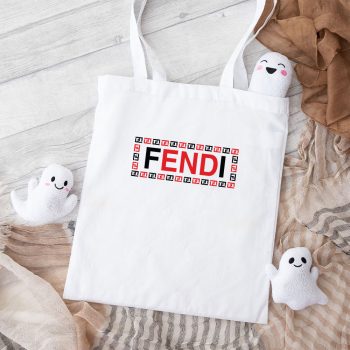 Fendi Logo Cotton Canvas Tote Bag TTB1252