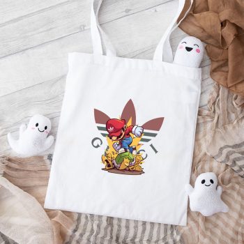 Gucci Adidas Super Mario Cotton Canvas Tote Bag TTB1402