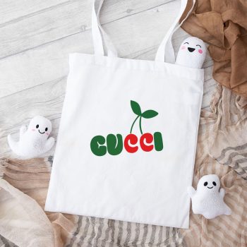 Gucci Cherry Logo Cotton Canvas Tote Bag TTB1326
