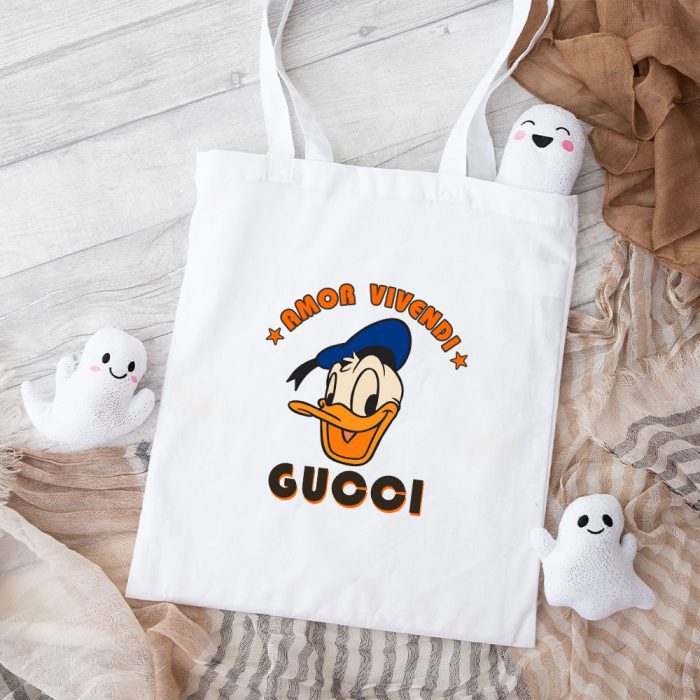 Gucci Donald Duck Cotton Canvas Tote Bag TTB1421