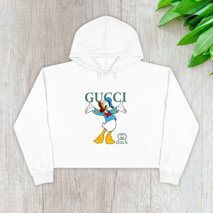 Gucci Donald Duck Crop Pullover Hoodie For Lady CPH1398