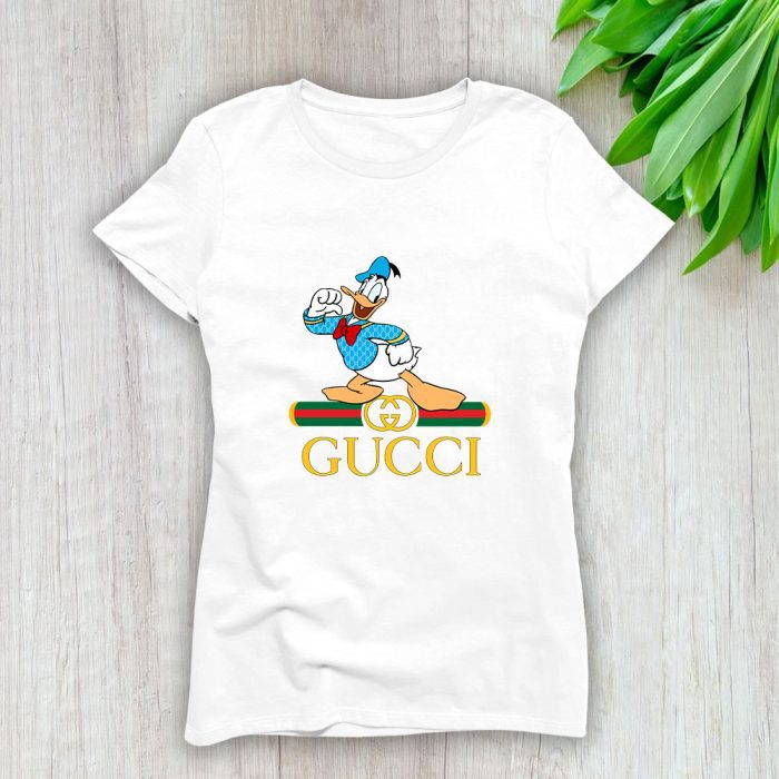Gucci Donald Duck Lady T-Shirt Luxury Tee For Women LDS1396