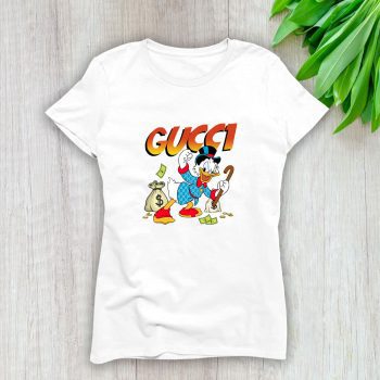 Gucci Ducktales Money Lady T-Shirt Luxury Tee For Women LDS1409