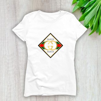 Gucci Gold Logo Lady T-Shirt Luxury Tee For Women LDS1352