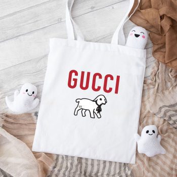 Gucci Lamb Logo Heavy Cotton Canvas Tote Bag TTB1306