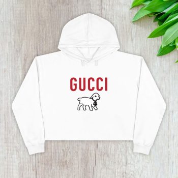Gucci Lamb Logo Heavy Crop Pullover Hoodie For Lady CPH1306