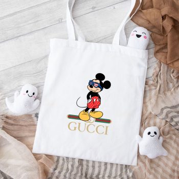 Gucci Mickey Mouse American Cotton Canvas Tote Bag TTB1413