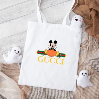 Gucci Mickey Mouse Cotton Canvas Tote Bag TTB1323