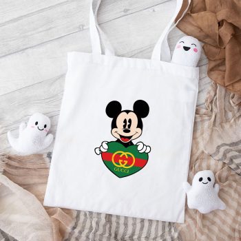 Gucci Mickey Mouse Cotton Canvas Tote Bag TTB1382