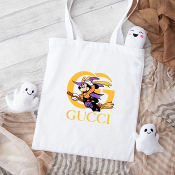 Gucci Mickey Mouse Halloween Cotton Canvas Tote Bag TTB1485