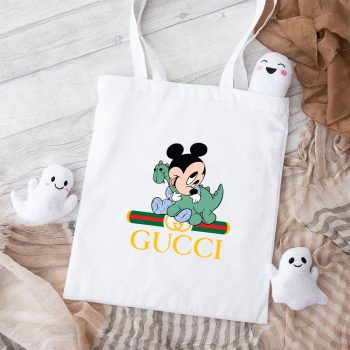 Gucci Mickey Mouse Kid Cotton Canvas Tote Bag TTB1339