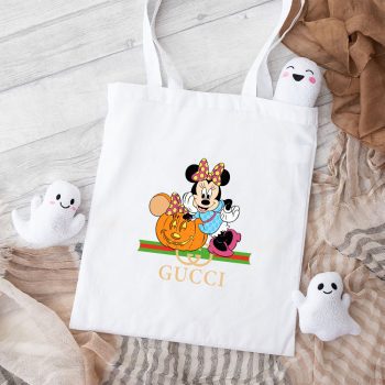 Gucci Minnie Mouse Halloween Cotton Canvas Tote Bag TTB1487