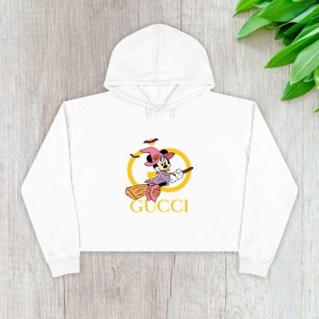 Gucci Minnie Mouse Halloween Crop Pullover Hoodie For Lady CPH1484