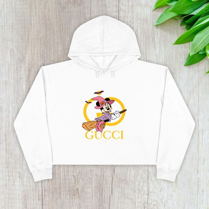 Gucci Minnie Mouse Halloween Crop Pullover Hoodie For Lady CPH1484