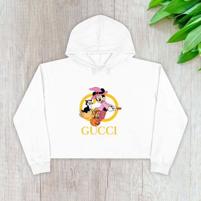 Gucci Minnie Mouse Halloween Crop Pullover Hoodie For Lady CPH1488