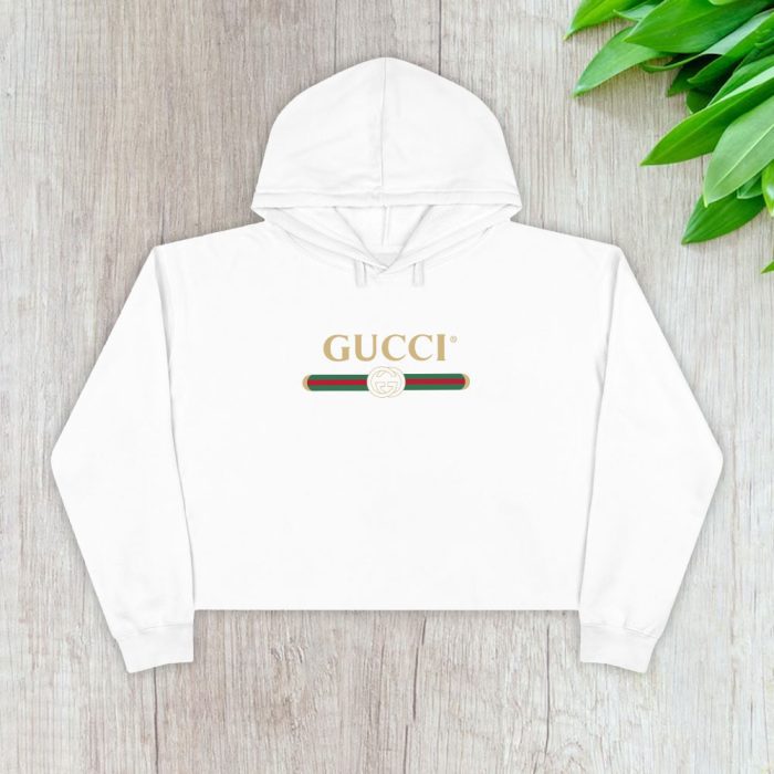 Gucci Oversize Logo Crop Pullover Hoodie For Lady CPH1310