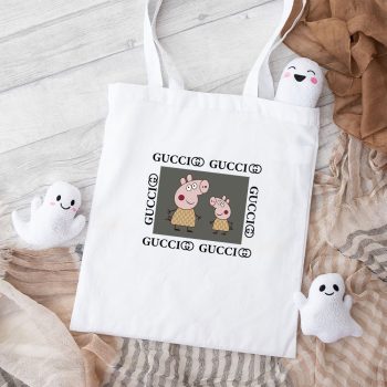 Gucci Peppa Pig Cotton Canvas Tote Bag TTB1320