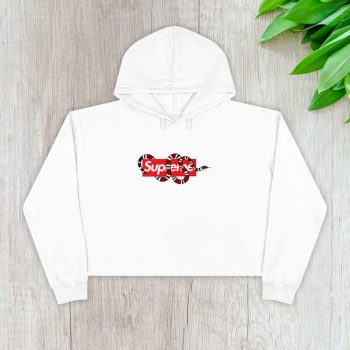 Gucci Snake Supreme Crop Pullover Hoodie For Lady CPH1334