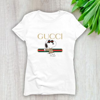 Gucci Snoopy Lady T-Shirt Luxury Tee For Women LDS1444