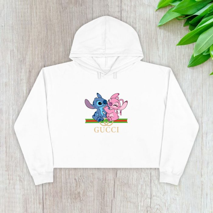 Gucci Stitch Couple Crop Pullover Hoodie For Lady CPH1410