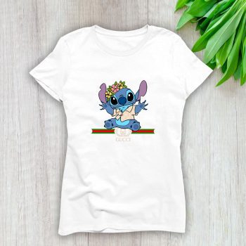 Gucci Stitch Cute Lady T-Shirt Luxury Tee For Women LDS1411